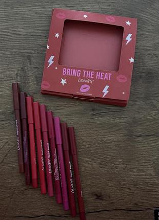 Олівці для губ colourpop bring the heat, 10 відтінків червоного