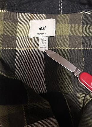 Щільна фланелева сорочка h&m 2