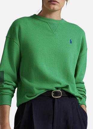 Новый.свитшот брендовый polo ralph lauren cotton fleece insert sweatshirt bright green оригинал.зе свежих коллекций
