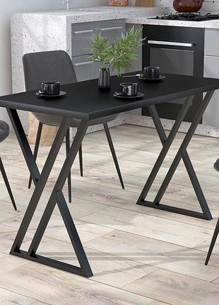 Стіл обідній волес loft design чорний st7