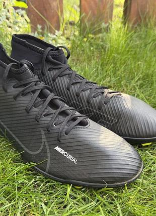 Оригінальні футбольні бутси nike mercurial superfly 9 club mg dj5961-001, футбольне взуття р45/29см