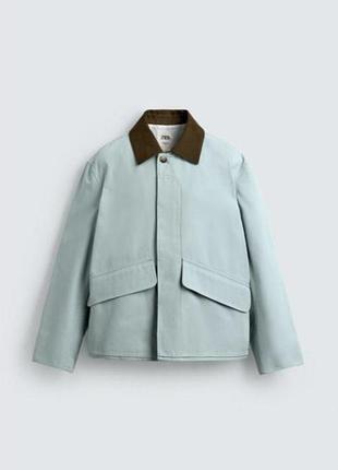Куртка zara блакитна, розмір l