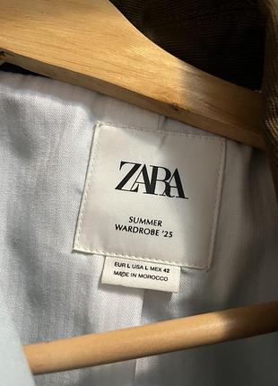 Куртка zara блакитна, розмір l 5