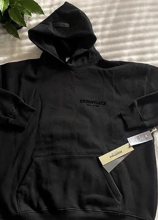 Чоловіче худі fear of god essentials fog чорне