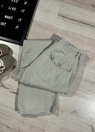 Льняные брюки h&amp;m 4