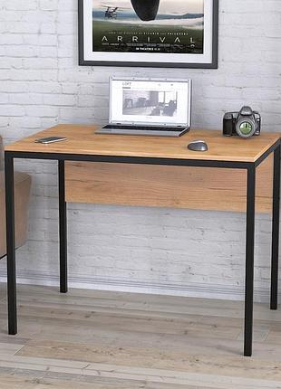 Письмовий стіл loft design l-2p mini дуб крафт золотий