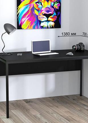 Письменный стол loft design l-3p черный st7