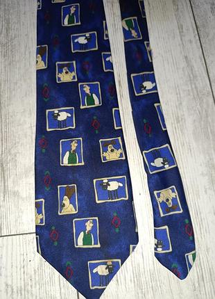 Вінтажна краватка воллес і громіт wallace and gromit marks & spencer 1989