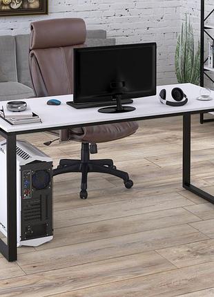 Письменный стол loft design q-160-18 black белый