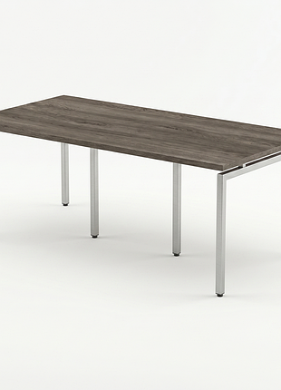 Стіл для переговорів q-200 loft design дуб палена сріблястий