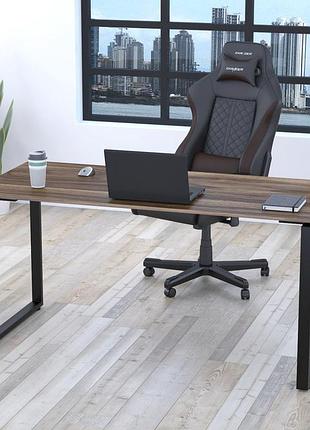Письменный стол loft design q-160-18 black орех модена