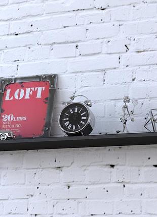 Полка pl-6-18 loft design черный st7 92 см