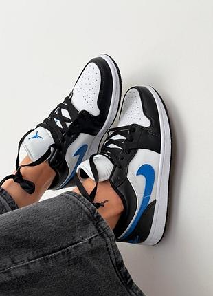 Стильні кросівки jordan low 💙🖤