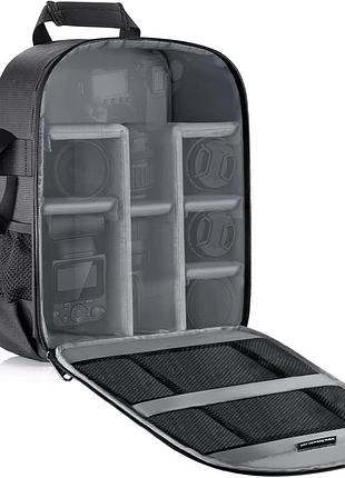 Многофункциональный рюкзак для камеры и аксессуаров neewer nb-mf black/grey