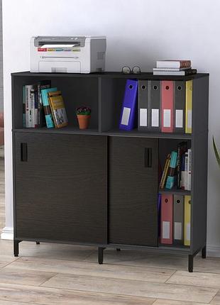 Тумба офісна ls-1200-1200 антрацит венге луїзіана