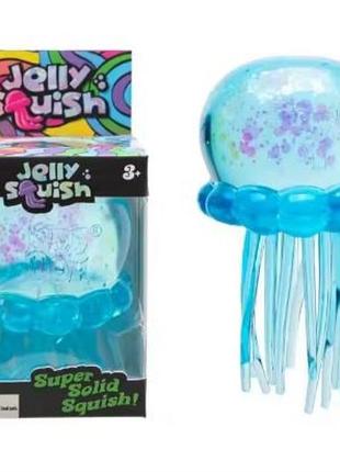 Игрушка антистресс meedoh jelly squish (медуза с блестками) сквиш