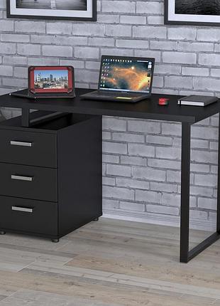 Письмовий стіл loft design l-27 чорний st7 чорний