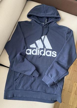 Темно-синє худі з капішоном adidas