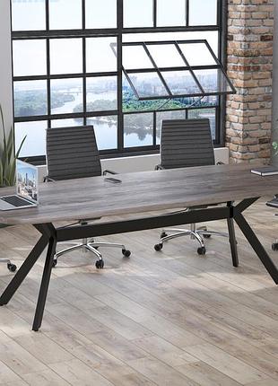 Стол для переговоров академия loft design дуб палена без розеток
