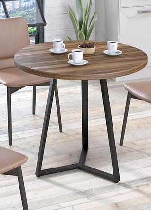 Круглый обеденный стол трикс loft design диаметр 80 см орех модена