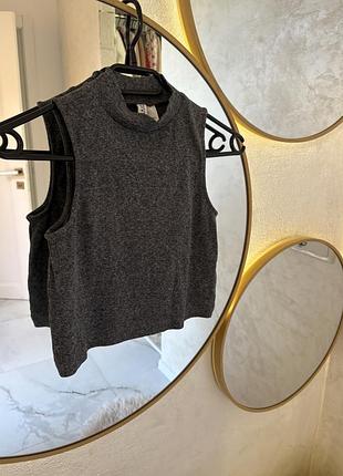 Топ жіночий h&m by divided водолазка, сірий