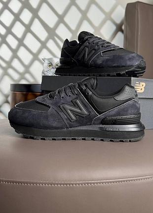 Водонепроникні кросівки new balance 574 classic gtx dark grey black