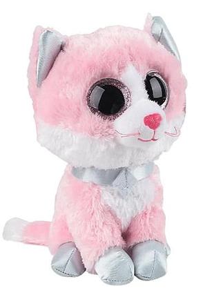 Мягкая игрушка 36366 beanie boo's розовый котенок "fiona" 15см ty