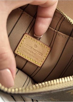 Шкіряна сумка  шопер жіноча louis vuitton monogram коричнева 4