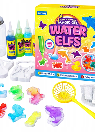 Yrinfay - набор magic water elfs aqua gel для создания гелевых фигурок в воде, детский творческий набор