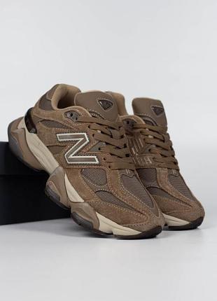 Жіночі кросівки new balance 9060 dirty brown / mushroom