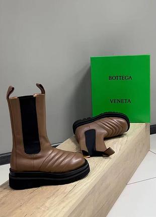 Черевики жіночі bottega veneta карамельні