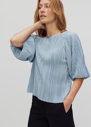 Плісирована блуза stockh lm charlotte top (брендова швеція)