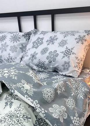 Наволочки 50*70 бязь gold luxe на молнии снегопад