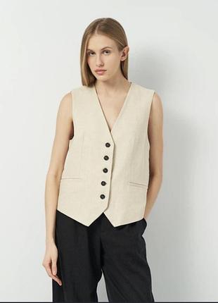Жилетка жіноча zara бежева