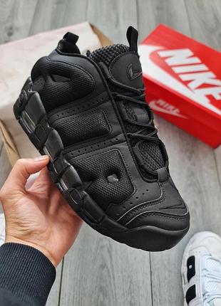 Кросівки чоловічі nike air more uptempo low black