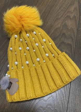 Зимова шапка рукавичка