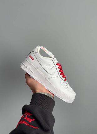 Nike air force 1 low supreme white 4