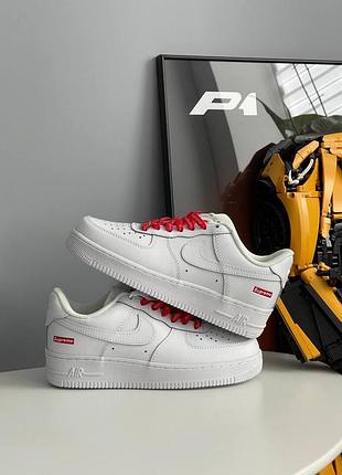 Nike air force 1 low supreme white 2
