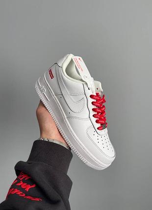 Nike air force 1 low supreme white 3