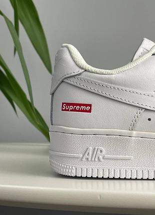 Nike air force 1 low supreme white 9