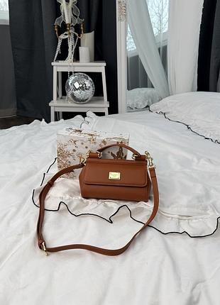 Сумка mini sicily camel bag