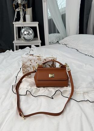 Сумка mini sicily camel bag 2