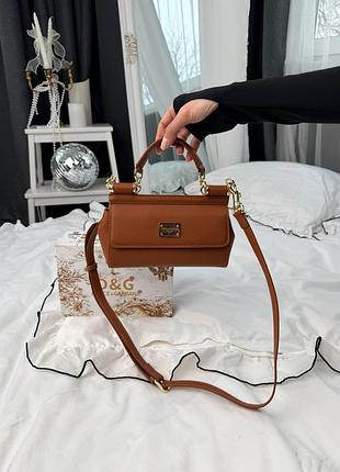 Сумка mini sicily camel bag 6