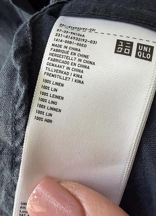 Чоловіча льона сорочка uniqlo сток 5