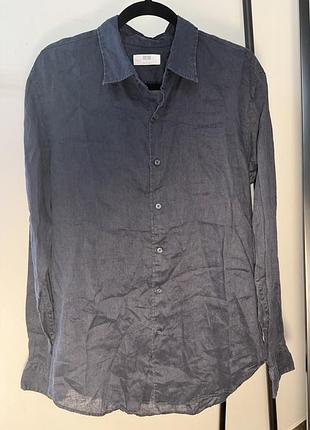 Чоловіча льона сорочка uniqlo сток 2