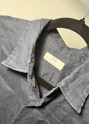 Чоловіча льона сорочка uniqlo сток 3