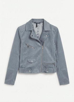 Стильная замшевая куртка-косуха h&amp;m divided