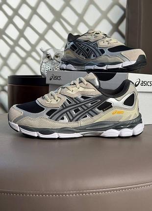 Водонепроникні кросівки asics gel-nyc w gtx beige black