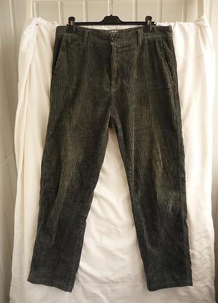 Вельветовые брюки carhartt wip menson pant оригинал, штаны хаки, размер 32