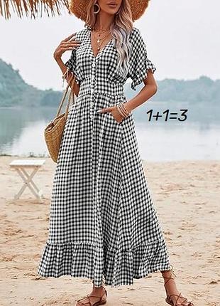 1+1=3❤️ стильна віскозна сукня на літо від shein